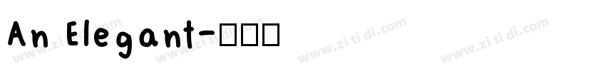 An Elegant字体转换